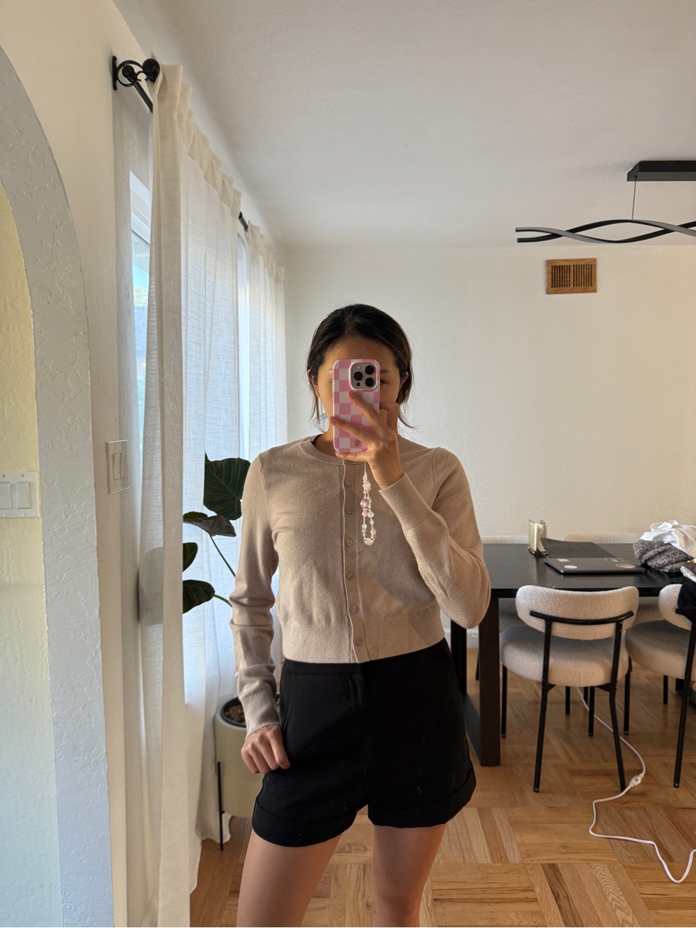 Endless Rose Black Tailored Bermuda Shorts